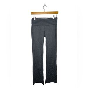 PRANA Tall Inseam Contour Olympic Gray Pull On Flare Wide Leg Yoga Pants